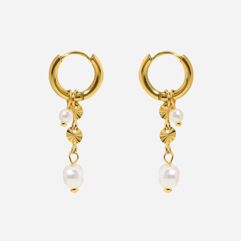 Boucles d'Oreilles Sunburst en Or 18K