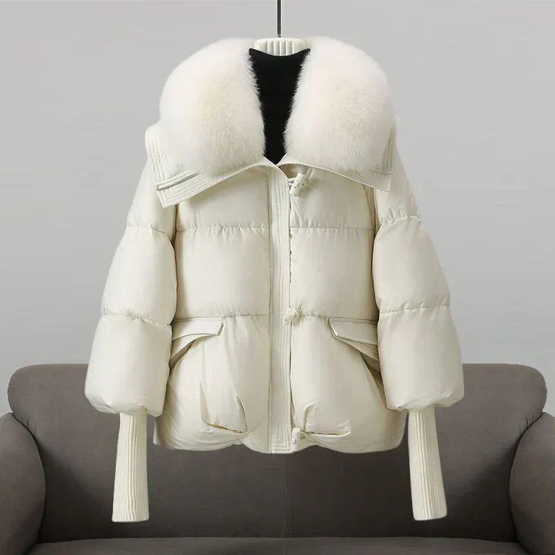 Aurélie™ | Manteau d’Hiver Luxe avec Col Chaud